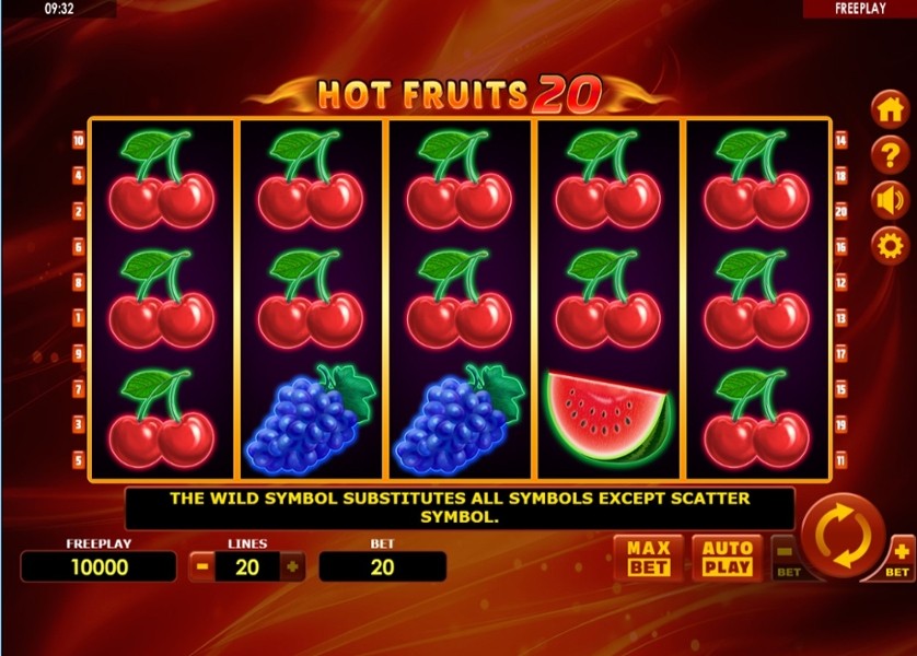 Характеристики Hot Fruits 20 slot