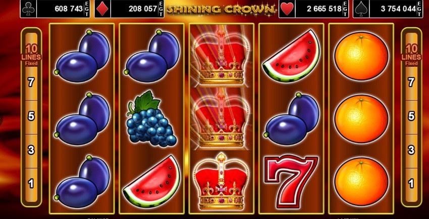 Характеристики Shining Сrown slot